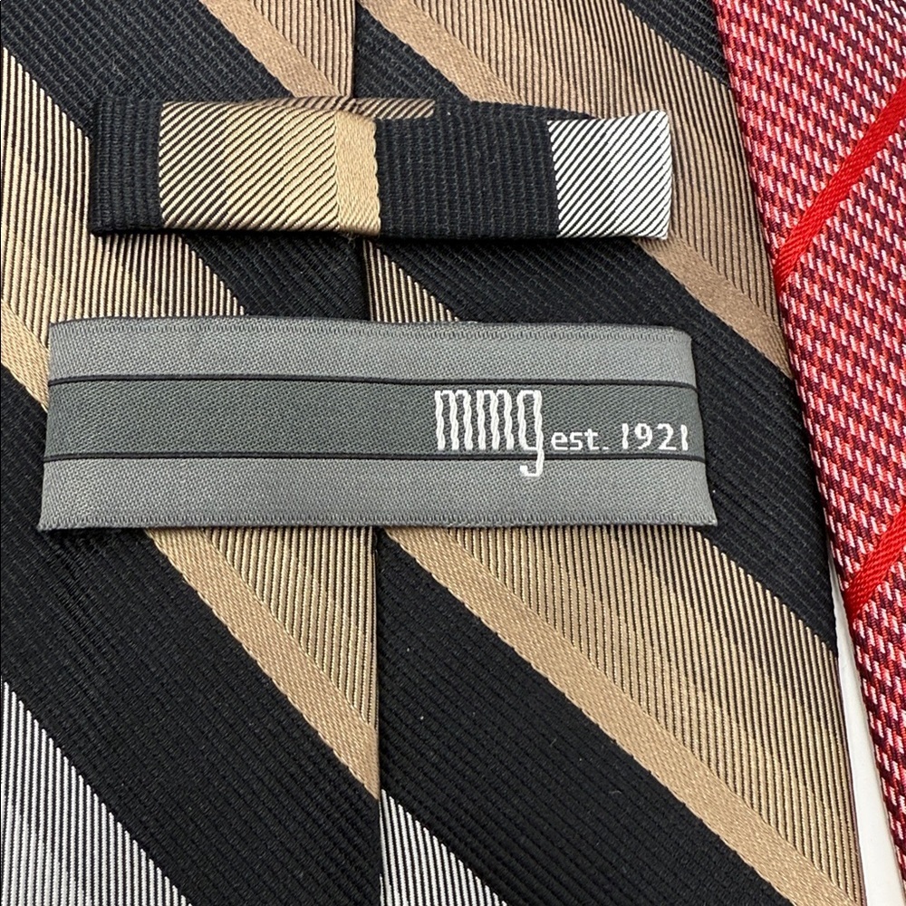 Vintage Stylish Men's Neck Ties Set of 4 Various Patterns - Picture 6 of 12